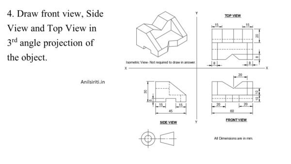 ITI Engineering Drawing First Year Exam Paper ‣ Anil Sir ITI