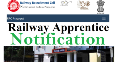 North Central Railway Apprentice Joining letter 2022