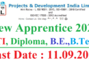 PDIL Apprentice Recruitment 2022, ITI, Diploma, B.E/B.Tech Apprentice 2022