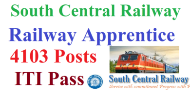 South Central Railway Apprentice 2022, ITI latest Apprentice 2022, 4103 Posts