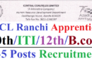 CCL Apprentice Recruitment 2022, 10th, ITI, 12th Pass Latest Apprentice 2022 CCL Ranchi