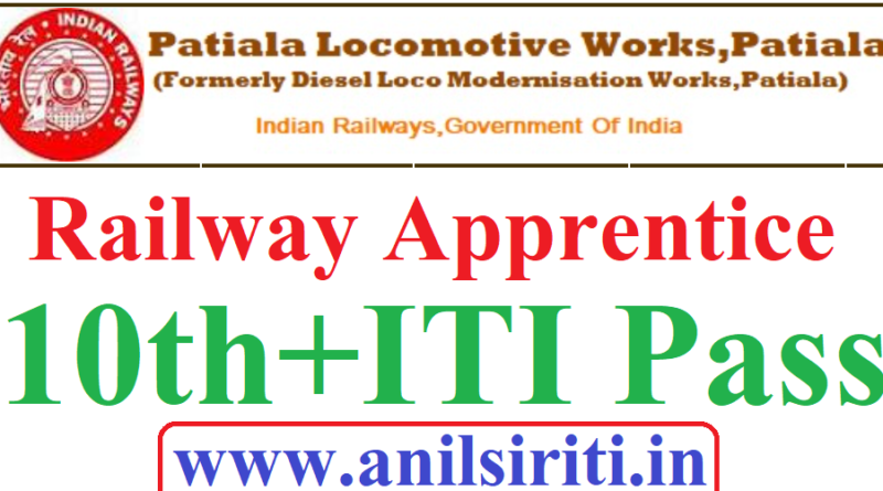 PLW Patiala Railway Apprentice Recruitment 2022, ITI Pass Latest ...