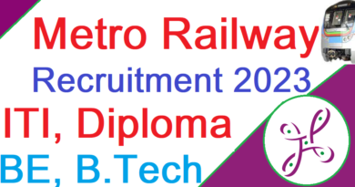 Metro Railway Recruitment 2023,BMRCL ITI, Diploma, BE, B.Tech Metro Vacancy 2023