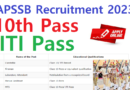 APSSB Recruitment 2023, 10th, ITI Latest Vacancy, Constable, Fireman, MTS Posts