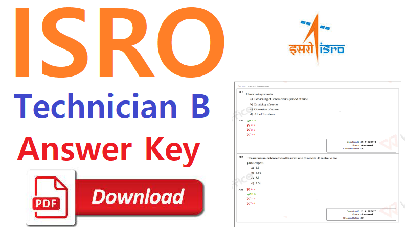 ISRO SAC Recruitment Answer Key Pdf Download Link 2023 ‣ Anil Sir ITI