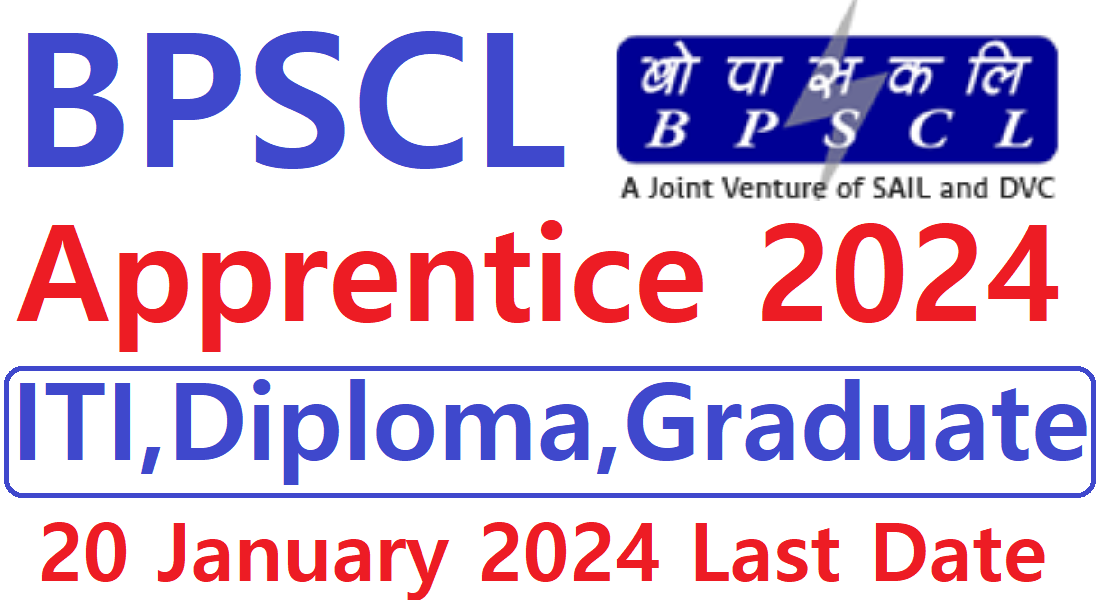 BPSCL Apprentice Recruitment 2024, ITI, Diploma, Graduate latest