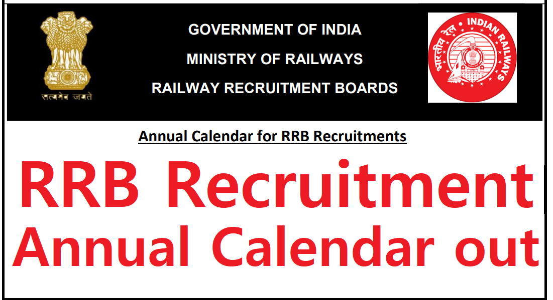 RRB Recruitment Annual Calendar Out 2024, RRB ALP, Technicians, JE