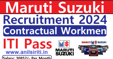 Maruti Suzuki Contractual Workmen online form 2024