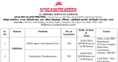 AIASL Chennai Airport Recruitment 2024, 422 Posts, Rs,  24960 Salary
