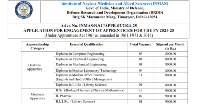 DRDO INMAS Recruitment 2024, 15 May 2024 last date