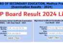 MP Board Result 2024 link, 10th, 12th Board Result @mpresults.nic.in