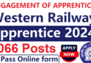 Western Railway Apprentice 2024, 5066 Posts, ITI Pass, Apply Online, 29-10-2024 last date