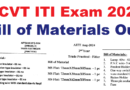 NCVT ITI Practical Exam Bill of Materials, @ncvtmis.gov.in