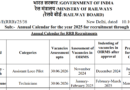 Railway calendar 2025 official out, RRB ALP, Technician, NTPC, Level 1 Recruitment  2025