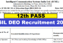 ICSIL DEO Recruitment 2025, 48 Posts, 12th Pass Latest Vacancy 2025, 08/08/2025 Last Date