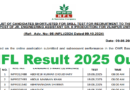 NFL Result 2025 Out, NFL Attendant Grade I Merit list Result 2025 PDF