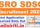 ISRO SDSC Recruitment 2026 Total Application Received