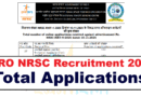 ISRO NRSC Total Application Received 2025