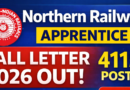 Northern Railway Apprentice Call Letter 2026 Out