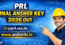 PRL Final Answer Key 2026 Out @prl.res.in