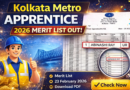 Kolkata Metro Apprentice Merit list 2026