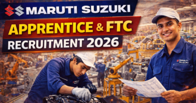 Maruti Suzuki Apprentice and FTC Recruitment 2026