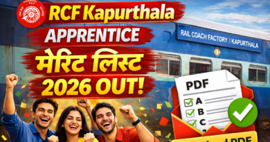 RCF Kapurthala Apprentice Merit List 2026 Out