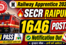SECR Raipur Apprentice Recruitment 2026