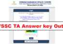 VSSC TA Answer key 2026 Announced