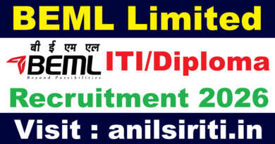 BEML ITI and Diploama Trainee Recruitment 2026