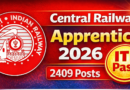 Central Railway Apprentice 2026 Out
