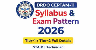 DRDO CEPTAM 11 Syllabus and Exam Pattern 2026