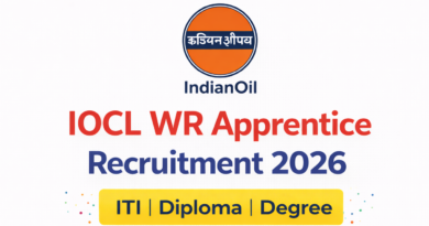 IOCL WR Apprentice Recruitment 2026, ITI, Diploma, Degree
