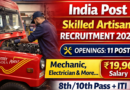 India Post Skilled Artisans Recruitment 2026, ITI Latest vacancy 2026