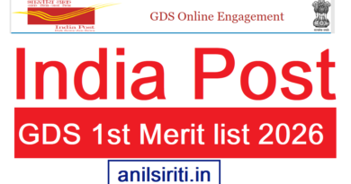 India Post GDS 1st Merit list 2026 Out