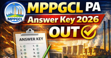 MPGCL Plant Assistant Answer key 2026