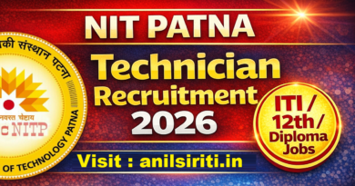 NIT Patna Technician Recruitment 2026, ITI, 12th, Diploma Jobs 2026