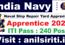 Navy Ship Repair Yard Apprentice 2026 Notification out