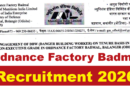 Ordnance Factory Badmal DBW Recruitment 2026