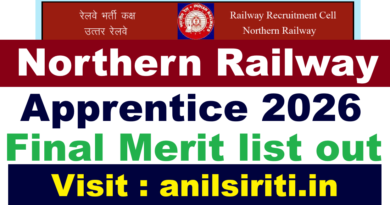 RRC NR Apprentice Final Result 2026 Out