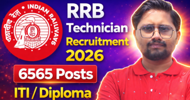 RRB Technician Recruitment 2026 Notification Out