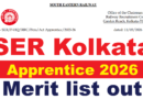 South Eastern Railway Apprentice Merit List 2026 Out