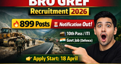 BRO GREF Recruitment 2026 Notification Out