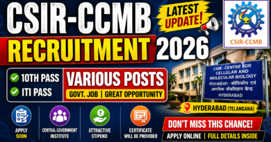 CSIR-CCMB Recruitment 2026