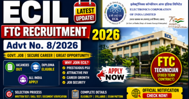 ECIL FTC Recruitment 2026 Advt No. 8/2026