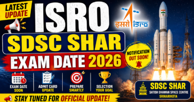 ISRO SDSC SHAR Exam Date 2026