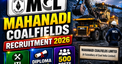 MCL Mahanadi Coalfields Recruitment 2026