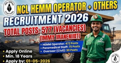 NCL HEMM Operator Recruitment 2026 Out