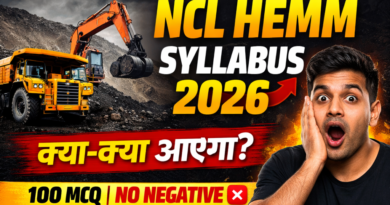 NCL HEMM Operator Trainee Syllabus 2026