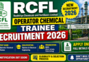 RCFL Operator Chemical Trainee Recruitment 2026